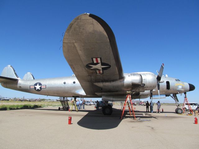 N8610 — - President Eisenhowers C-121A Lockheed Constellation , the original "Air Force One"getting ready for a Test Flight on March 19, 2016 at Marana, AZ Regional Airport. It now resides at Dynamic Aviation, Bridgewater, Virginia where it is being restored and eventually returning to the airshow circuit for static display.