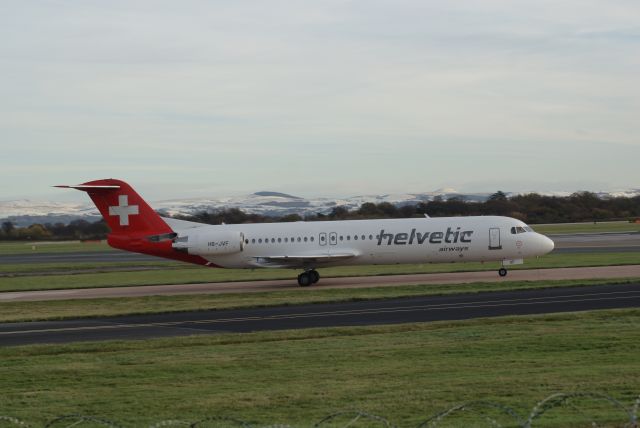 Fokker 100 (HB-JVF) - Helvetic F100 cn11466