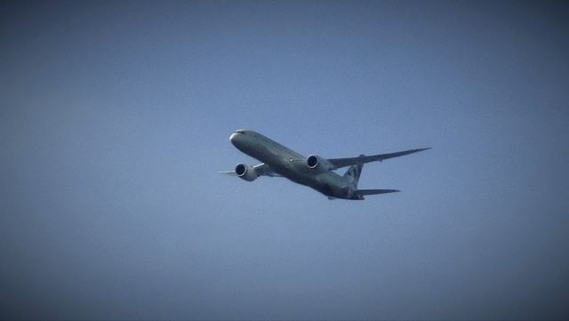 Boeing 787-8 (A6-BLC) - 6 miles ENE of Dulles Airport. EY141 enroute from AUH to IAD. 3,000 feet, 250 KIAS.