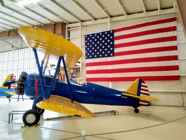 Boeing PT-17 Kaydet (N75855) - PT-17 Stearman.  This aircraft is at the War Eagles Museum in Santa Teresa, New Mexico.