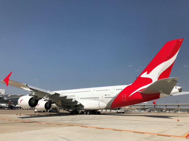 Airbus A380-800 (VH-OQF) - KDFW