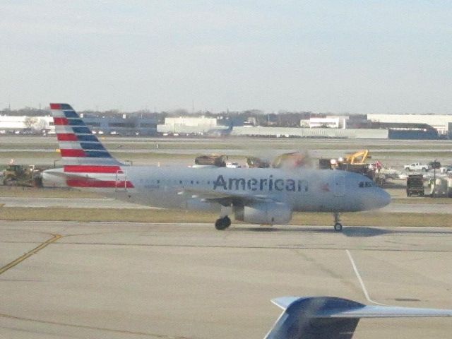 Airbus A319 (N817AW) - Viewed from United Club - Concourse F.