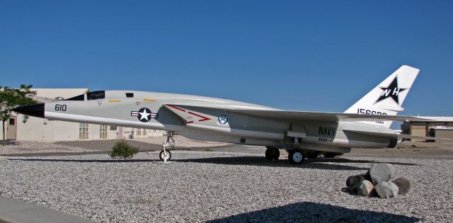 15-6638 — - A North American RA-5C Vigilante (156638) when it was on static display with USS Kitty Hawk titles.