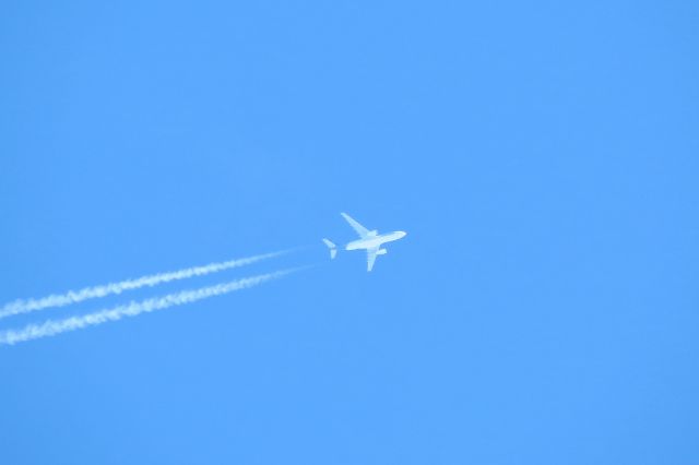 Airbus A330-200 (C-GTSN) - Operating TSC774 Vancouver-Puerto Vallarta. Seen over San Diego. The winglets blended in with the sky.