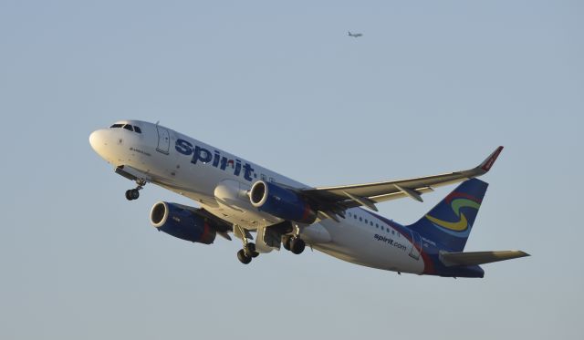 Airbus A320 (N640NK) - Departing LAX on 25L