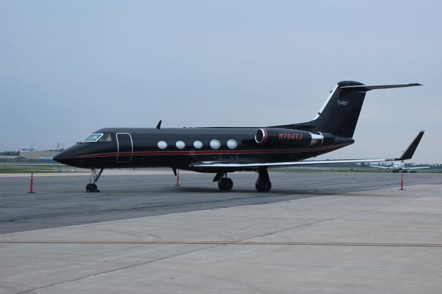 Gulfstream Aerospace Gulfstream 3 (N734TJ) - On the ramp at Gary Regional Airport picture was taken 7/23/14.