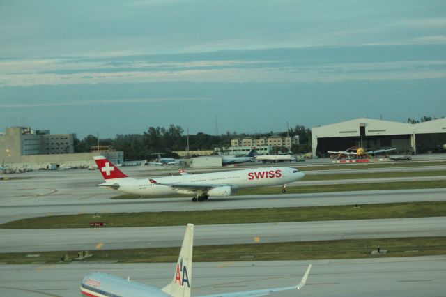 Airbus A330-300 (HB-JHN) - 111113 Rotating on Rwy 8R