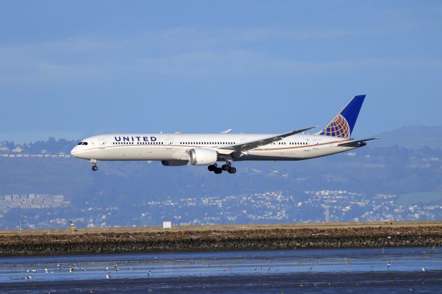 BOEING 787-10 Dreamliner (N17002) - United 3924 arriving in San Francisco from Los Angeles, 2/6/24, @16:34