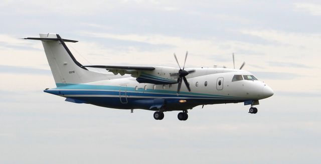 Fairchild Dornier 328 (N13016) - A Dornier C-146A Wolfhound on final to Runway 9 at Jack Edwards National Airport, Gulf Shores, AL - June 27, 2017.