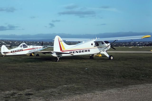 Bell JetRanger (VH-CKL) - BENDERS - PA25-235 - REG : VH-CKL - VH-BSC (CN 1617) - PARAFIELD ADELAIDE SA. AUSTRALIA -YPPF (26/7/1983) 35MM SLIDE CONVERSION USING A LIGHTBOX AND A NIKON L810 DIGITAL CAMERA IN THE MACRO MODE