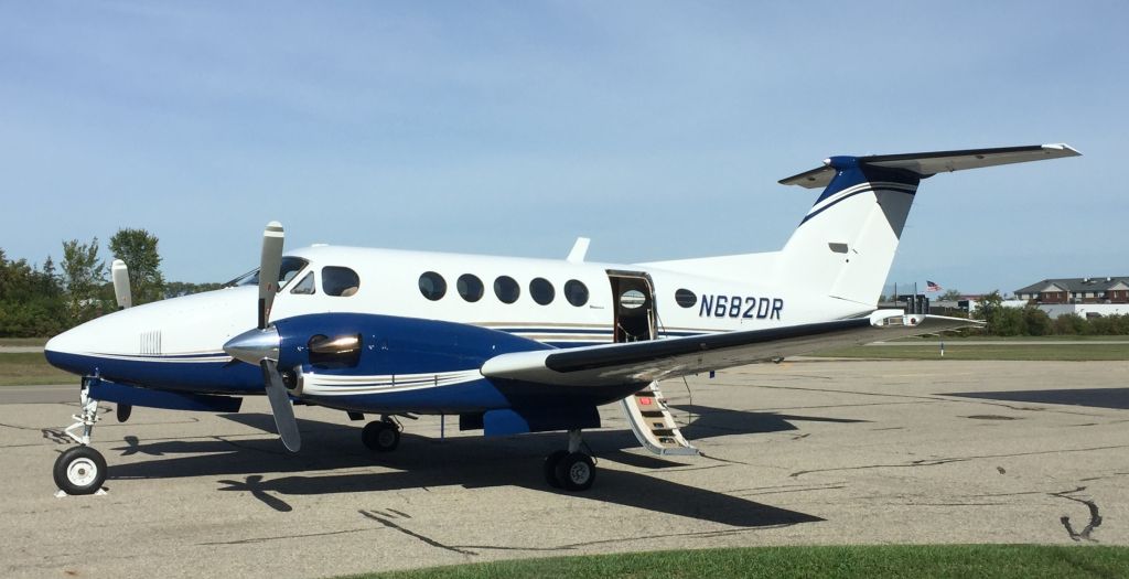 Beechcraft Super King Air 200 (N682DR) - Taken on 10/19/2017 while at Main Office