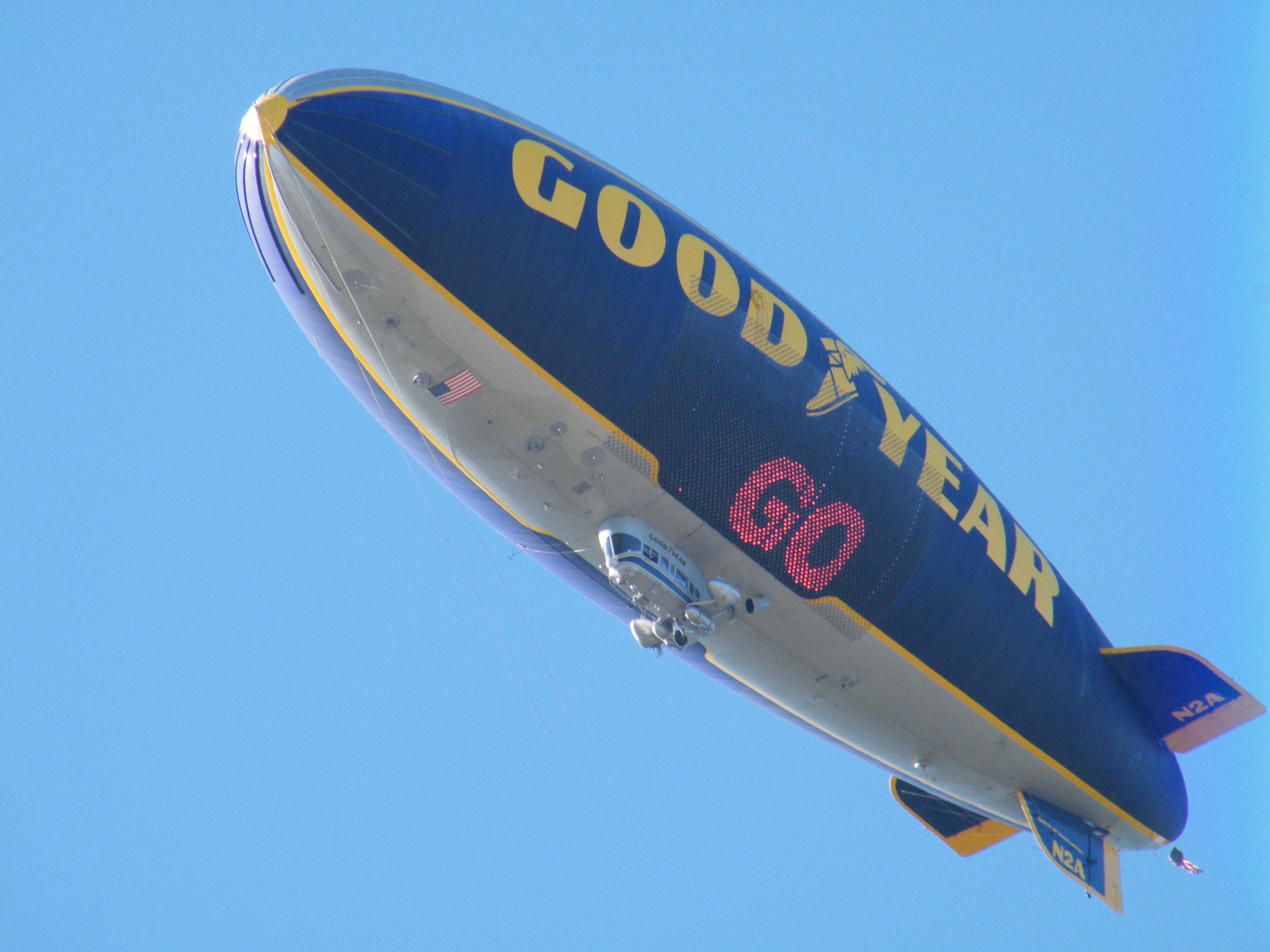 N2A — - Goodyear Blimp does a fly-by of KJAX as they head over to KHEG for an overnight mooring. It is in Jacksonville, Florida this weekend for the Florida / Georgia football game.