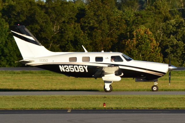 Piper Malibu Mirage (N350SY) - PREMIER DEVELOPMENT AVIATION LLC taxiing at KJQF - 10/13/18