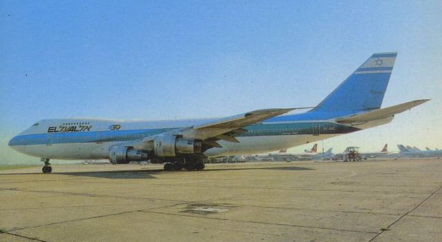 Boeing 747-200 (4X-AXC) - SCANNED FROM POSTCARDbr /EL AL