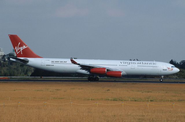 Airbus A340-300 (G-VAEL) - Departure at Narita Intl Airport Rwy16R on 1997/11/10