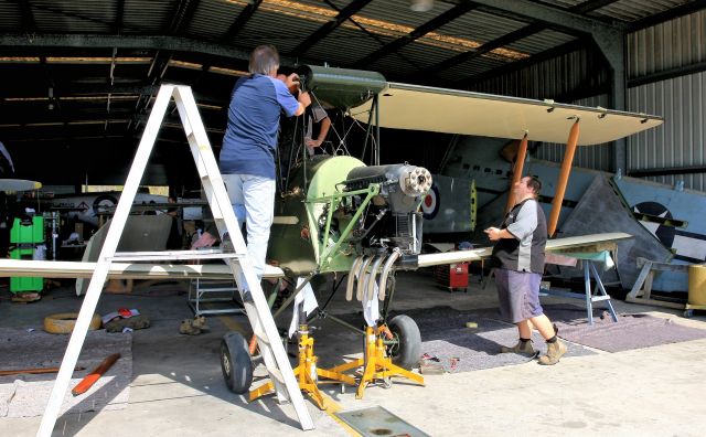 OGMA Tiger Moth (VH-FAG) - Detail of incredible restoration quality of the Tiger including fitting wings at CAC Caboolture