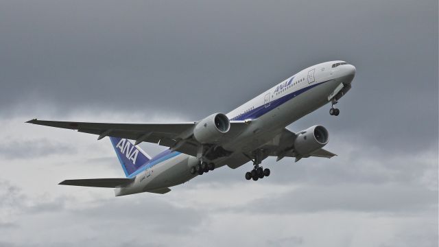 Boeing 777-200 (JA744A) - ANA9397 climbs from runway 16R to begin it delivery flight to RJTT / HND on 5/30/13. (LN:1102 cn 40903).