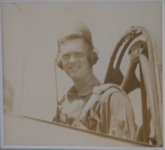 — — - Pilot in training circa 1942.  Future B 29 Pilot Charles Lees learning to fly at the Hawthorne School of Aeronautics.