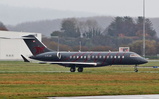 Bombardier Global Express (C-FLMK) - flying monkey global express c-flmk arriving in shannon 21/11/18.