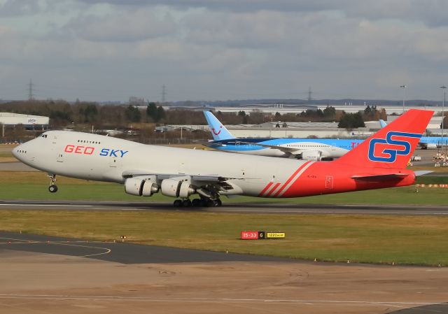 Boeing 747-200 (4L-GEO) - Arriving BHX on a PPE flight from China