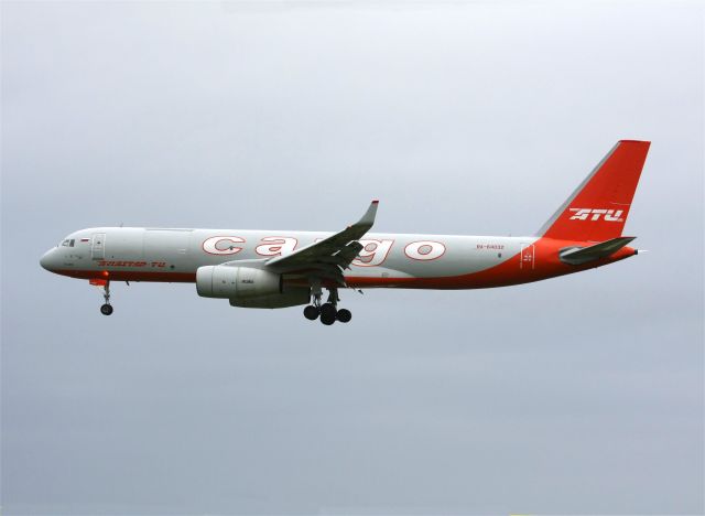 Tupolev Tu-214 (RA-64032) - Russian Cargo airline Aviastar-TU operate this Tupolev TU204 as a freighter. It is seen here arriving at Dublin, Ireland on 13th May 2012 with equipment for the Rock group "Guns & Roses"