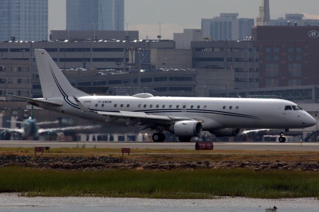 Embraer ERJ-190 (D-AWOW) - Air Hamburg E190 Lineage 1000 arriving to Boston Logan from London on 8/11/22.