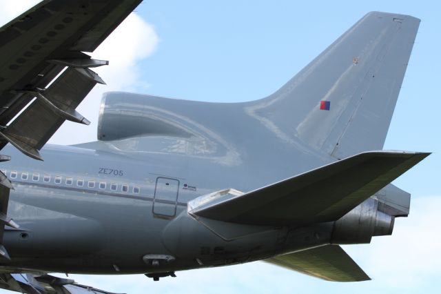 — — - Close up detail of L1011 Vertical and horizontal stabilizer.