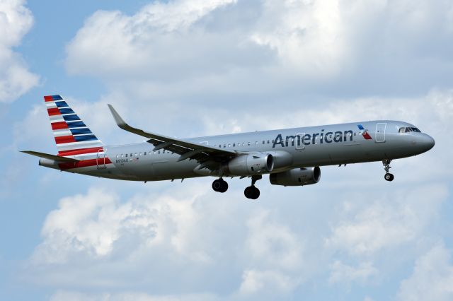 Airbus A321 (N910AU) - Taken May 27th 2018 from Founders Plaza at KDFW.