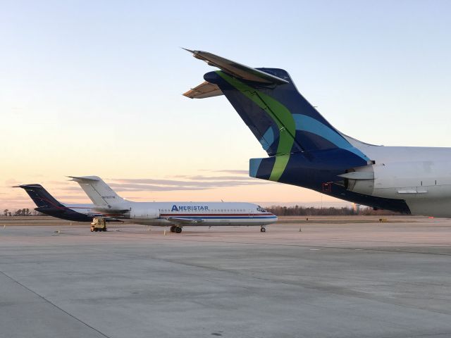 Douglas DC-9-10 (N783TW) - Mad Dog heaven at GSP!