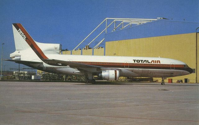 Lockheed L-1011 TriStar (N701DA) - scanned from postcardbr /Total Air