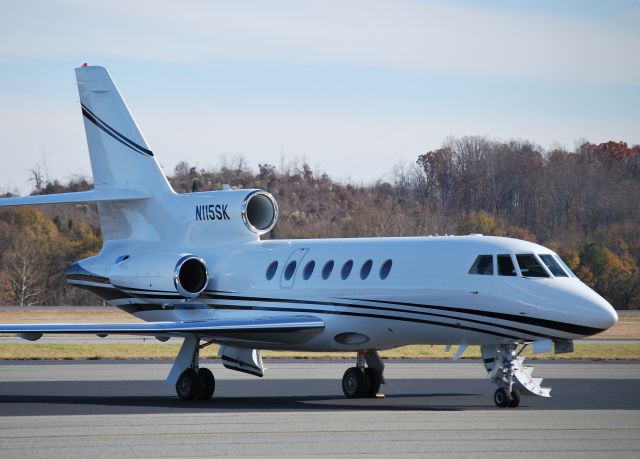 Dassault Falcon 50 (N115SK) - VESEY AIR LLC at KJQF - 12/2/10