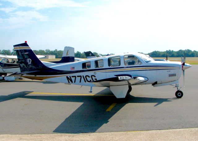 Beechcraft Bonanza (36) (N771CG) - At Downtown Shreveport. RAYTHEON G36