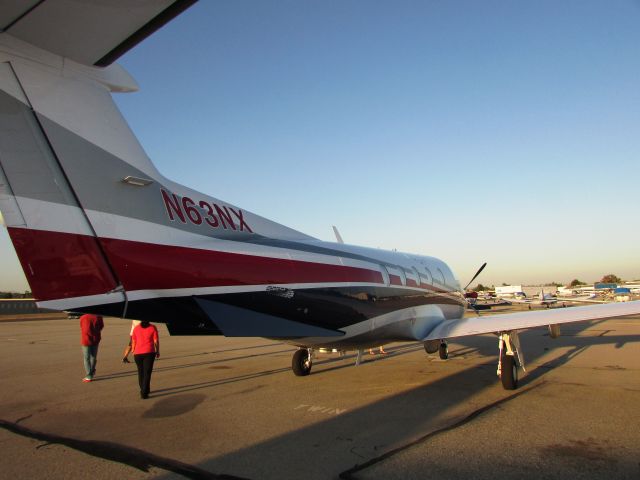 Pilatus PC-12 (N63NX) - Parked at Fullerton