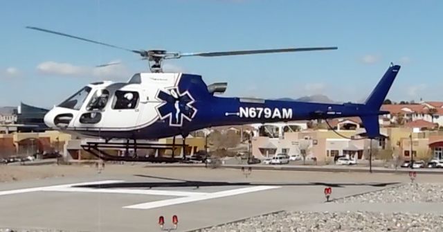 N679AM — - Native Air Eurocopter taking off from MountainView Regional Medical Center, Las Cruces NM