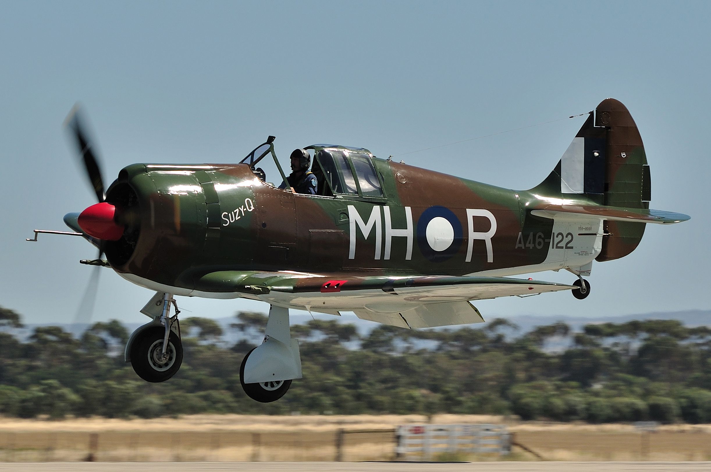 VH-MHR — - Built in 1943 by the Commonweath Aircraft Corporation (c/n 945) and delivered to the RAAF as A46-122 with No. 83 Squadron until withdrawn from use in 1948.br /After being sold and left to the weather on a farm for a number of years she was finally rescued and restored to flying condition re-taking to the skys in 2003.br /br /<a href="a rel=nofollow href=http://www.aviationmuseum.com.au/aircraft_colection/boomerang/index.html&quothttp://www.aviationmuseum.com.au/aircraft_colection/boomerang/index.html"/a; rel="nofollow">a rel=nofollow href=http://www.aviationmuseum.com.au/aircraft_colection/boomerang/in...</a&gtwww.aviationmuseum.com.au/aircraft_colection/boomerang/in...</a>/a;