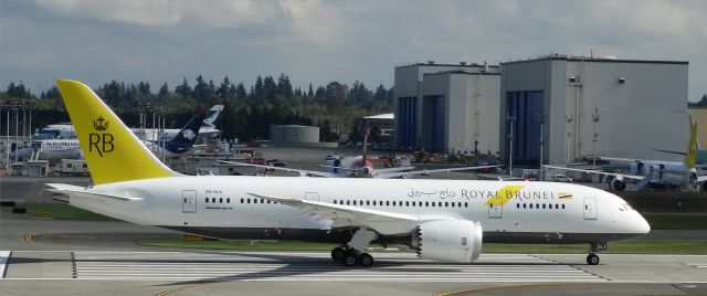 Boeing 787-8 (V8-DLA) - Brand new Royal Brunei Dreamliner on its test flight at Boeing Everett WA USAbr /Watch some liveries herebr /a rel=nofollow href=http://www.youtube.com/user/OwnsGermanyhttp://www.youtube.com/user/OwnsGermany/a