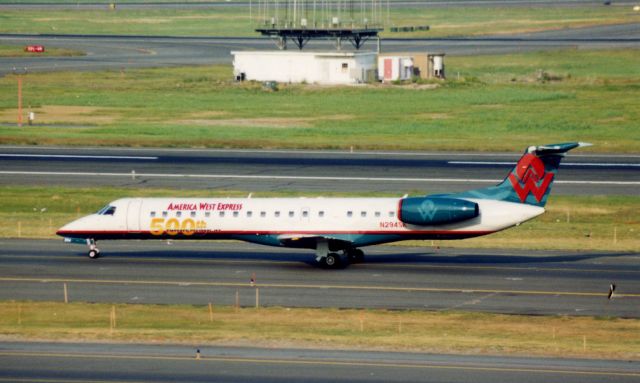 Embraer ERJ-145 (N294SK) - From July 2002 - special 500th Embraer Regional Jet markings