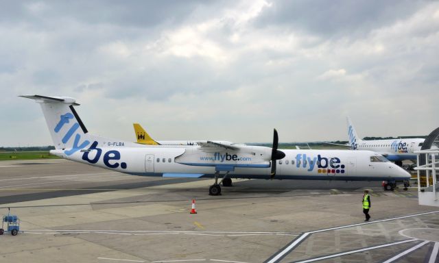 de Havilland Dash 8-400 (G-FLBA) - Flybe De Havilland Canada DHC-8-402Q Dash 8 G-FLBA in Manchester 