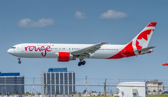 BOEING 767-300 (C-FJZK) - ex 5Y-KYV of Kenya Airways, now part of the Rouge fleet and currently without winglets