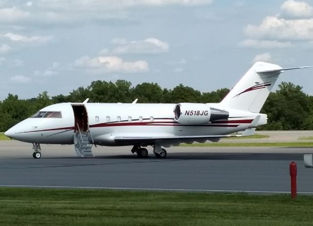 Canadair Challenger (N518JG) - JOE GIBBS RACING at KJQF