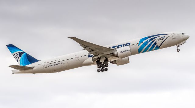 BOEING 777-300ER (SU-GDO) - MSR996 climbs out of YYZ and heads back to Cairo