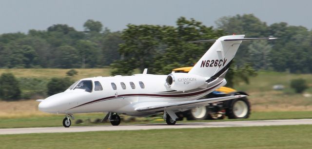 Cessna Citation CJ1 (N626CV) - Departing rwy 27... 6/25/13...