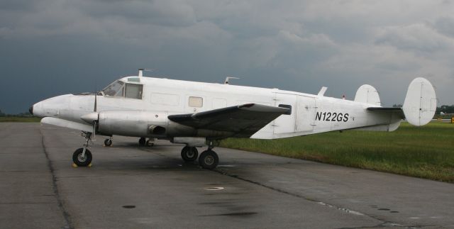 Cessna Chancellor (N122GS) - Need some help in IDing this one on the ramp at Gary Regional Airport.