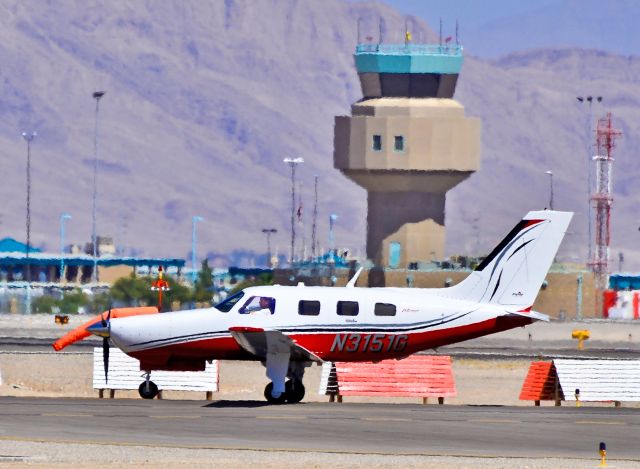 Piper Malibu Mirage (N3151G) - N3151G Piper PA-46-350P Malibu Mirage C/N 4636390  North Las Vegas Airport (IATA: VGT, ICAO: KVGT, FAA LID: VGT) TDelCoro July 3, 2012