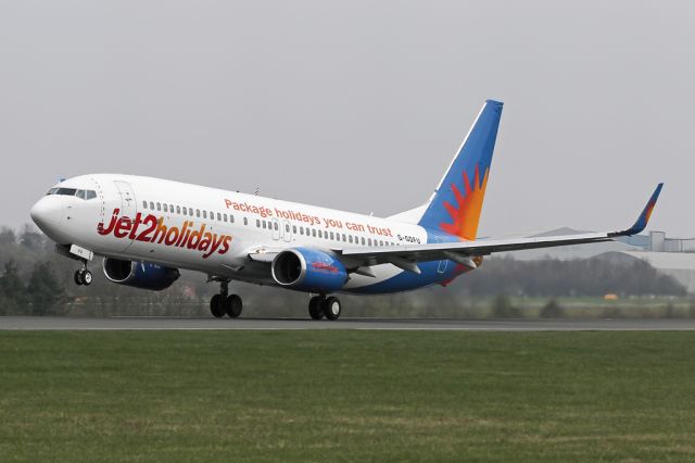 Boeing 737-800 (G-GDFU) - EXS933 departing to Salzburg.