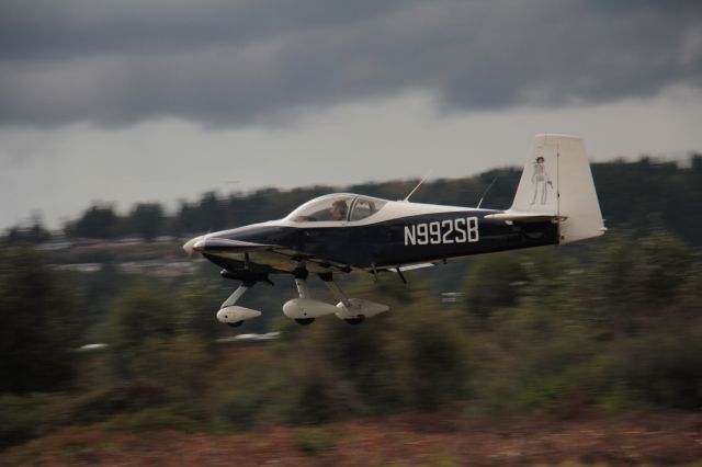 Vans RV-9 (N992SB) - On takeoff, in ground effect.