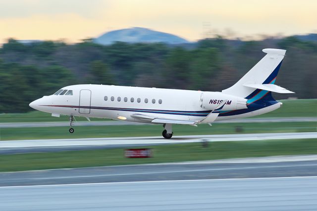 Dassault Falcon 2000 (N619SM) - Beautiful sunset shot at Atlanta's PDK airport with Stone mountain in the background. Questions about this photo can be sent to Info@FlewShots.com