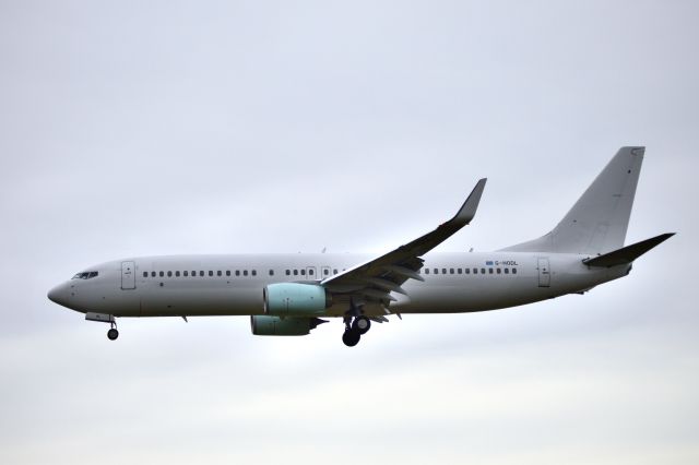 Boeing 737-800 (G-HODL) - Ascend Airways - B737-82R(WL) (G-HODL) Arriving at NCL. Appears to be crew training between EMA, CWL & NCL.