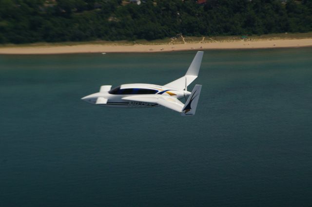 Experimental  (N929X) - N929X over shore of Lake Michigan June 2012