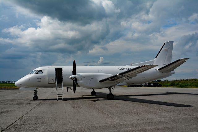 Saab 340 (N968AF) - Visiting for a fuel stop in CYHU from CYYR. 22-08-2022